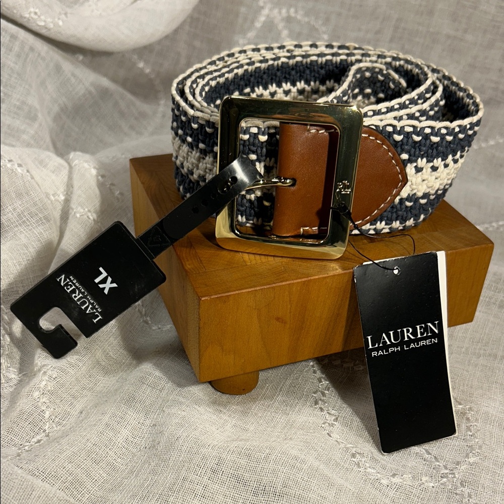 NWT Lauren Ralph Lauren Summer Indigo/Wht XL